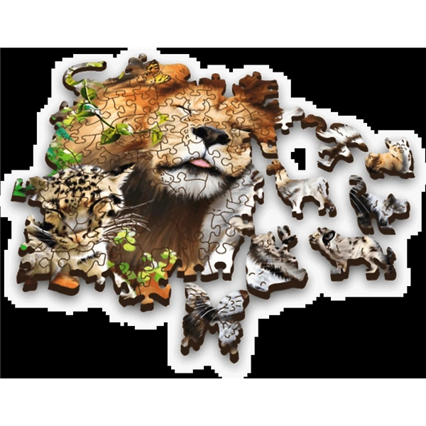 Trefl Wood Pussel Wild Cats 501 Bitar (Bild 4 av 5)