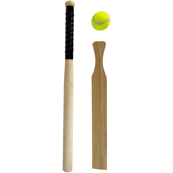Basebollträ, Cricketslagträ och Boll (Bild 1 av 2)