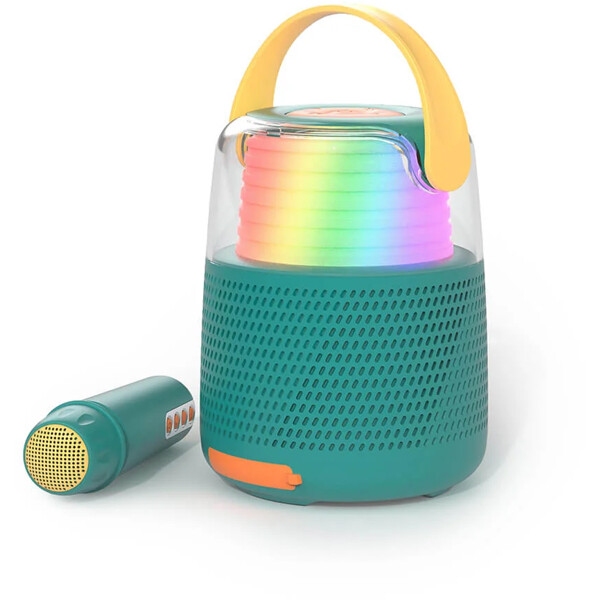 Högtalare Karaoke Kit Mic LED Blå (Bild 1 av 9)