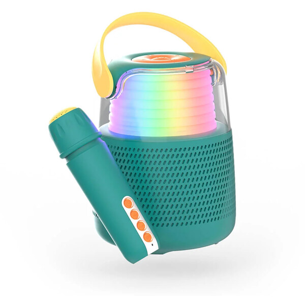 Högtalare Karaoke Kit Mic LED Blå (Bild 2 av 9)