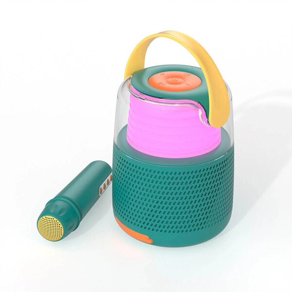 Högtalare Karaoke Kit Mic LED Blå (Bild 5 av 9)