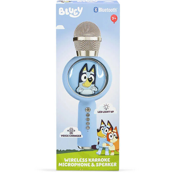 Karaoke Mikrofon Bluey PopSing med LED (Bild 6 av 6)