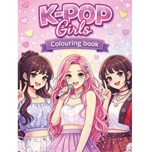 Målarbok: K-POP Girls