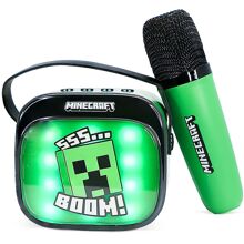 Karaokehögtalare Minecraft Popsing Mikrofon LED