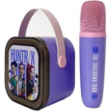 KPDH Karaoke Speaker Lilac Popsing Microphone LED