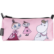 Mumin Ruttu Pennfodral Vänner Rosa