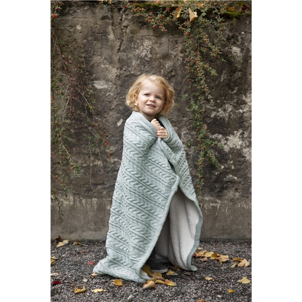 Vinter & Bloom Filt Cuddly Sage Green (Bild 2 av 2)