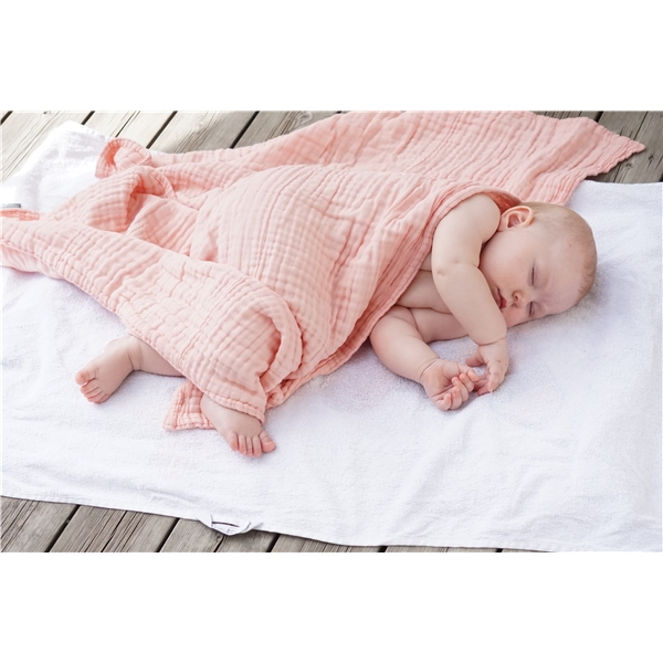 Vinter & Bloom Filt Layered Muslin EKO Dusty Rose (Bild 5 av 7)