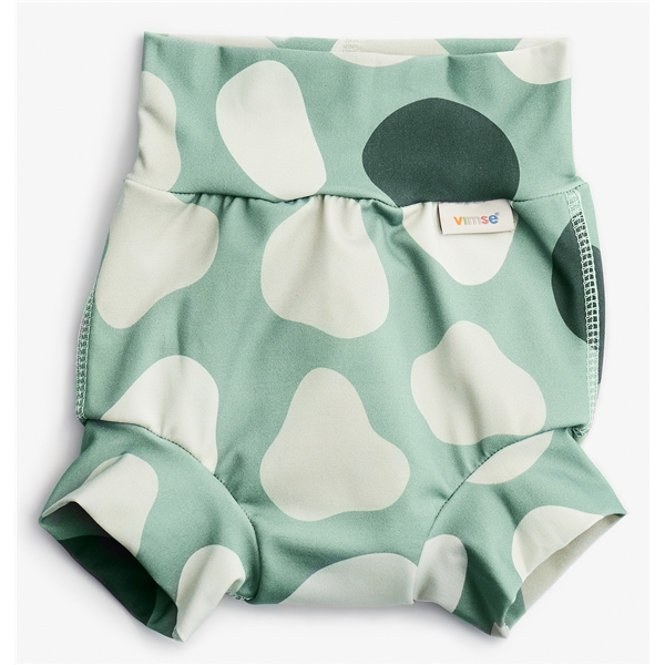 Vimse Swim Diaper High Waist Green Shapes (Bild 1 av 3)