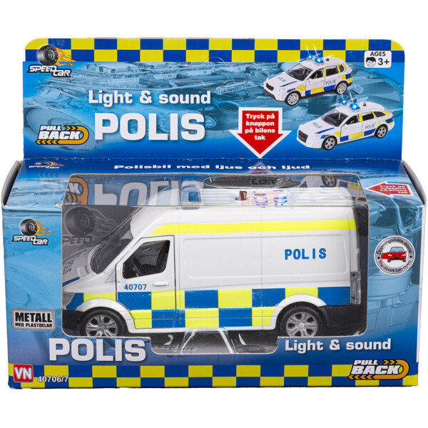 Svensk Polisvan m. Ljus & Ljud (Bild 1 av 2)