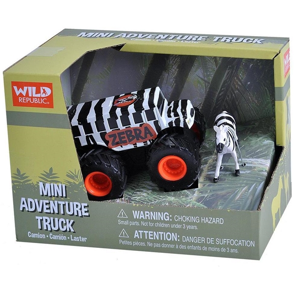 Wild Republic Mini Adventure Truck Zebra (Bild 2 av 2)