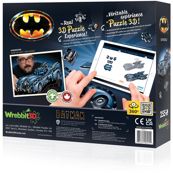 Wrebbit 3D Pussel Batmobil (Bild 2 av 5)