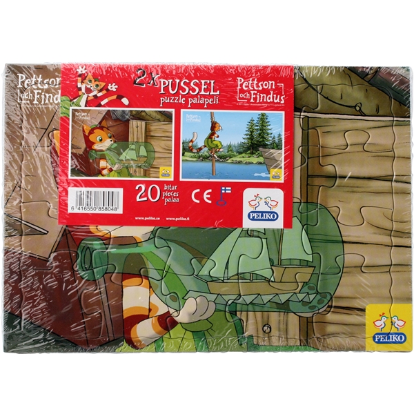 Pettson & Findus Pussel 20 bit 2 pack Flaskskepp (Bild 1 av 2)