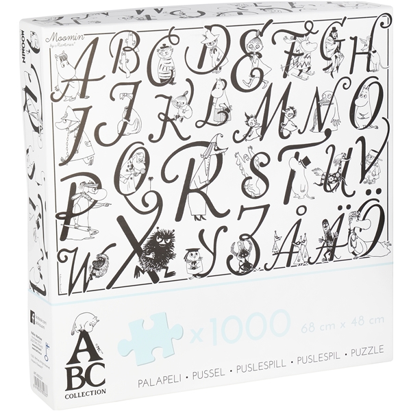 Pussel 1000 Bitar Mumin Alfabet (Bild 1 av 3)