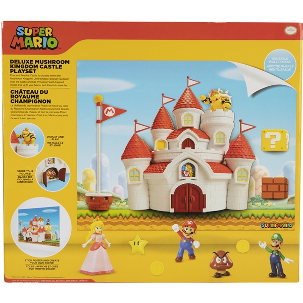 Super Mario Deluxe Playset Mushroom Kingdom Castle (Bild 2 av 5)