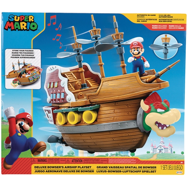 Super Mario Deluxe Bowser's Airship Playset (Bild 1 av 6)