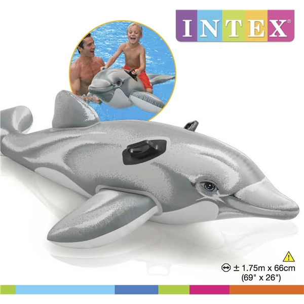 INTEX Liten Delfin Ride-On (Bild 3 av 3)