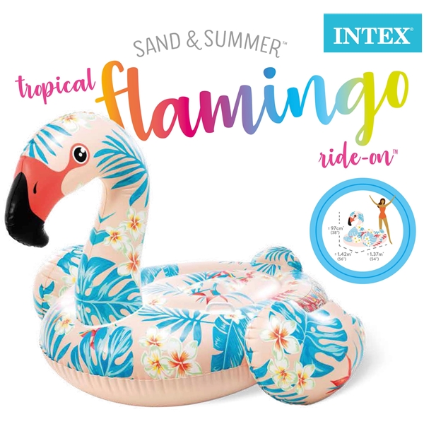 INTEX Tropisk Flamingo Ride-On (Bild 3 av 3)