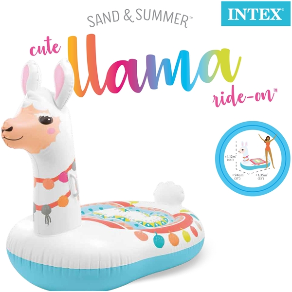 INTEX Söt Llama Ride-On (Bild 3 av 3)